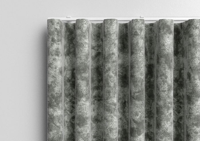 Cyrus Crushed Velvet, Grey - Made to Measure Curtains - Image 13